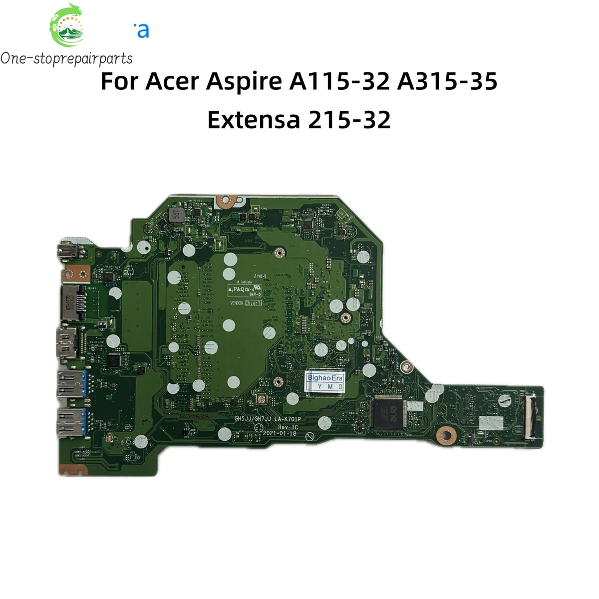 LA-K701P For Acer N20C5 Extensa 215-32 Aspire A115-32 A315-35 Laptop Motherboard With N4500 N5100 N6000 CPU DDR4 NB.A6L1.002 Acer laptop repair parts