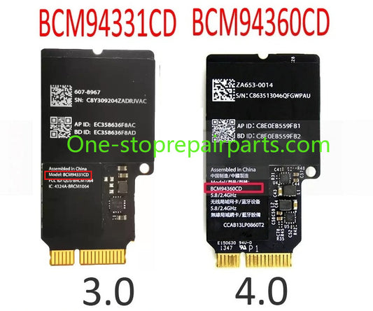 Used Wifi Card BCM94360CD 4.0 BCM94331CD 3.0 for iMac 21" A1418 27" A1419 Bluetooth BT Wifi Wireless Card 2012 2013 2014 iMac repair parts