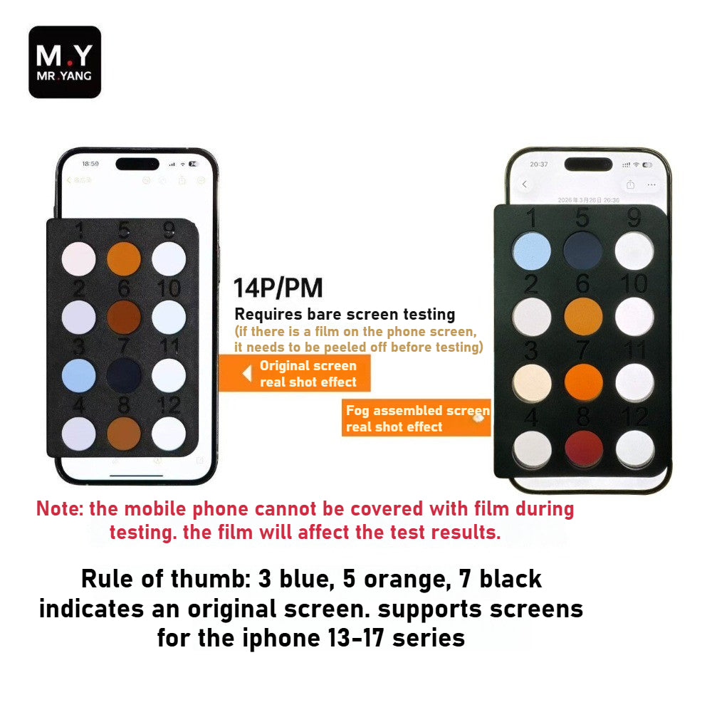 Mobile phone FOG screen detector Assemble screen Lens for Authenticity Testing of Original iPhone Screens Professional equipment phone repair tools