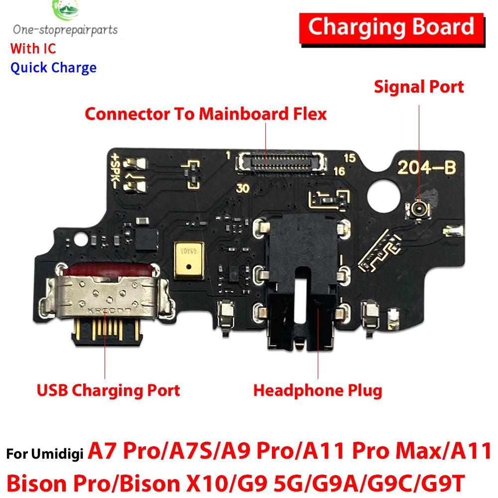 Dock Connector USB Charger Charging Board Port Flex Cable For Umidigi A7 A7s A9 A11 Bison X10 Pro G9 Power 5 A13 A15 F3 G1 G100 Umidigi phone repair parts