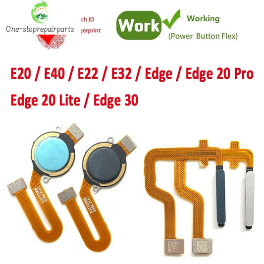 NEW For Moto E20 E40 E32 E22 Edge 20 Lite 30 Pro Home Button FingerPrint Touch ID Sensor Flex Cable Ribbon Replacement Parts Motorola phone repair parts
