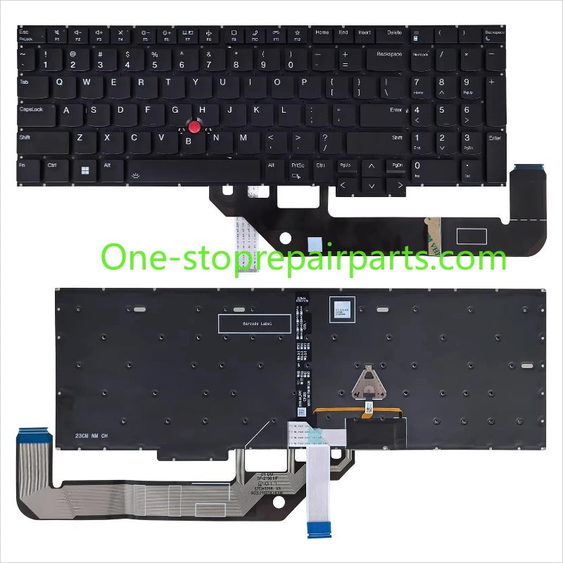 Upper case keyboard for Lenovo ThinkPad E16 Gen1 5M11H94852 C shell topcase palmrest keybooard cover touchpad