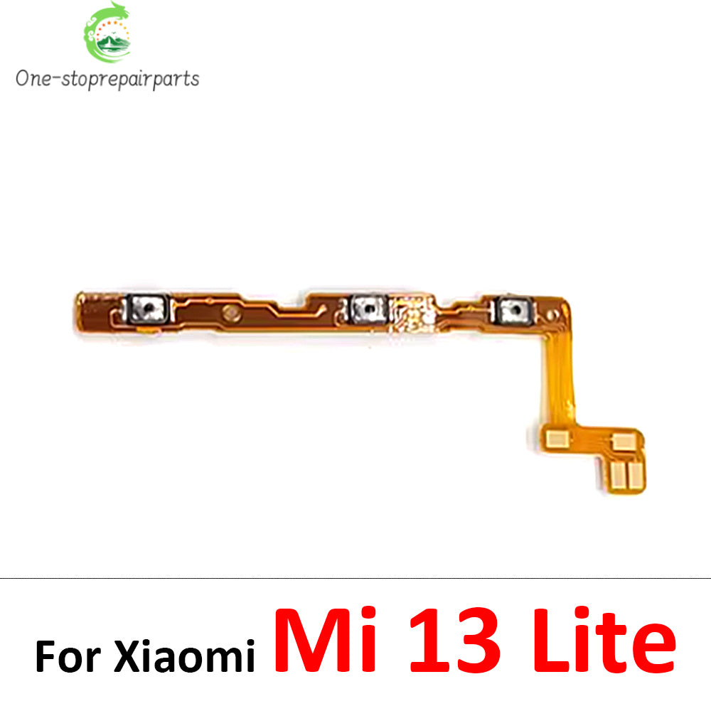 10Pcs, Volume Button Power Switch On Off Button Flex Cable For Xiaomi Mi 11 11T 12 12T 12s 13 14 Pro Lite 12s Ultra  Xiaomi  Xiao mi phone repair parts
