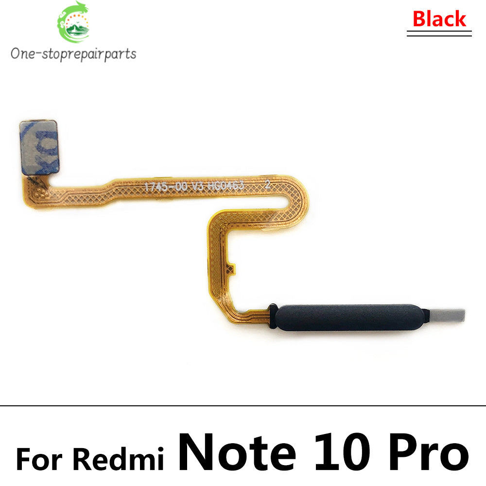 Fingerprint For Xiaomi Redmi Note 9 10 Pro 9s Poco X3 Pro M3 Home Button Fingerprint Menu Return Key Sensor Flex Cable Xiaomi  Xiao mi phone repair parts