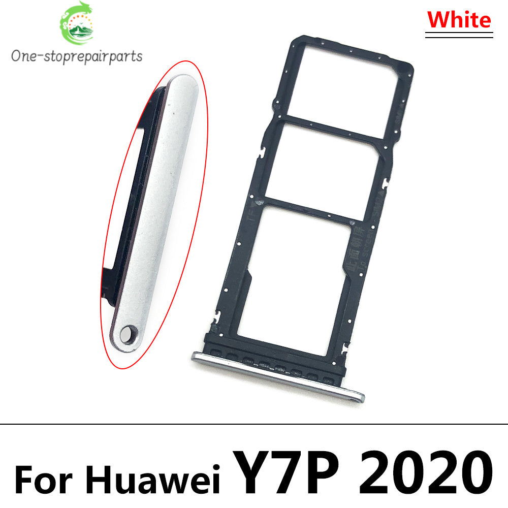 10Pcs/Lot, New For Huawei Y6 Y7P Y8P 2020 Y9 Prime 2019 SIM Card Tray Slot Holder Repairing Parts Huawei phone repair parts