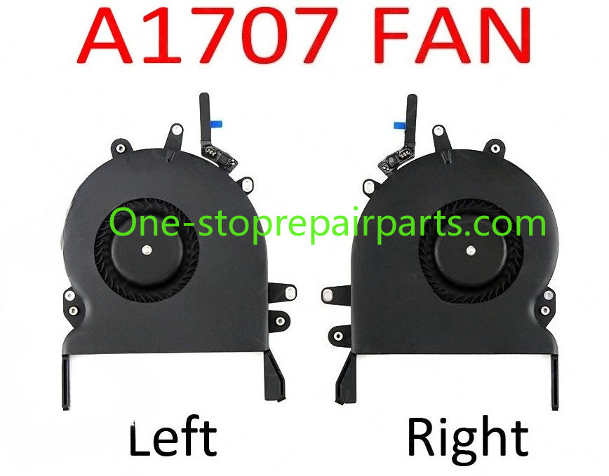 New Laptop A1707 CPU Cooler Cooling Fan Set for Macbook Pro Retina 15" A1707 Left Fan Right Fan Pair Set 2016 2017 Year Macbook repair parts