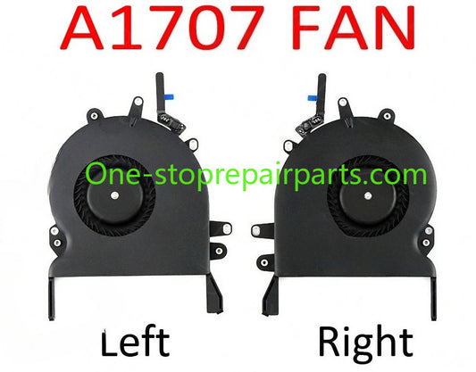 New Laptop A1707 CPU Cooler Cooling Fan Set for Macbook Pro Retina 15" A1707 Left Fan Right Fan Pair Set 2016 2017 Year Macbook repair parts