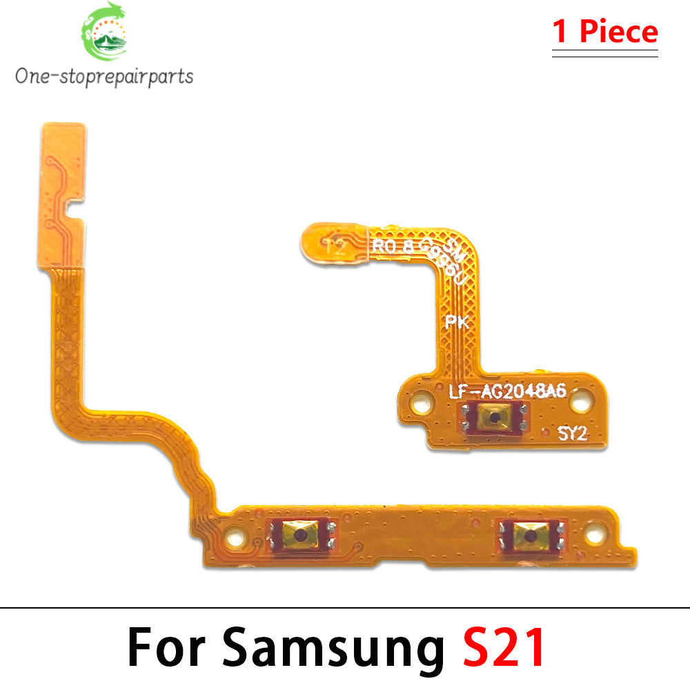 50Pcs, Power on/off Volume Key Button Flex Cable For Samsung S20 S21 S22 S23 Plus Ultra Fe Samsung phone repair parts