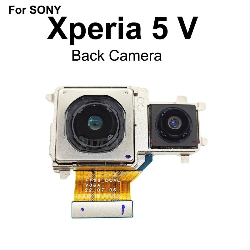 Aocarmo For Sony Xperia 5 V XQ-DE54 XQ-DE72 X5V Back Main Ultra-Wide Camera Module Flex Cable Repair Part Sony phone repair parts