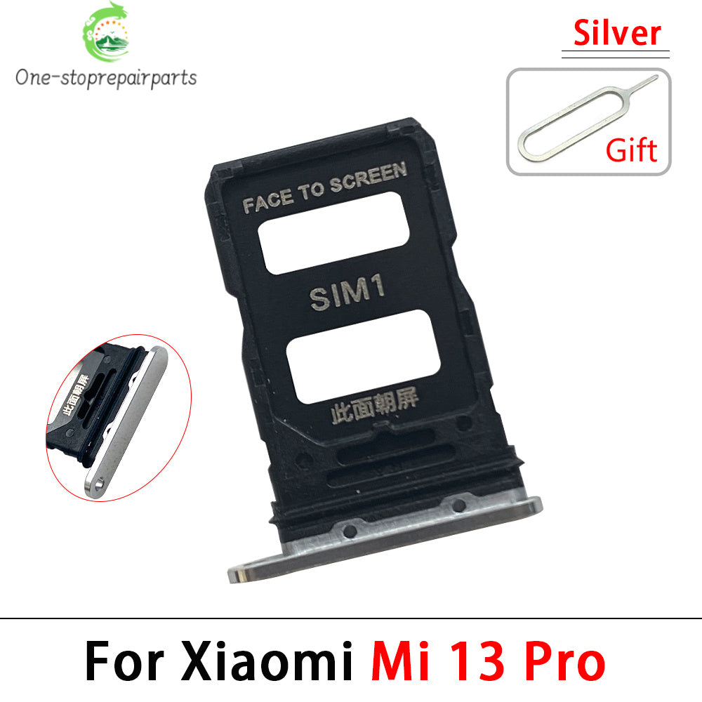 10Pcs, New For Xiaomi Mi 13 Pro / Mi 13 Lite / Mi 13T Pro SIM Card Slot SD Card Tray Holder Adapter  Xiaomi  Xiao mi phone repair parts