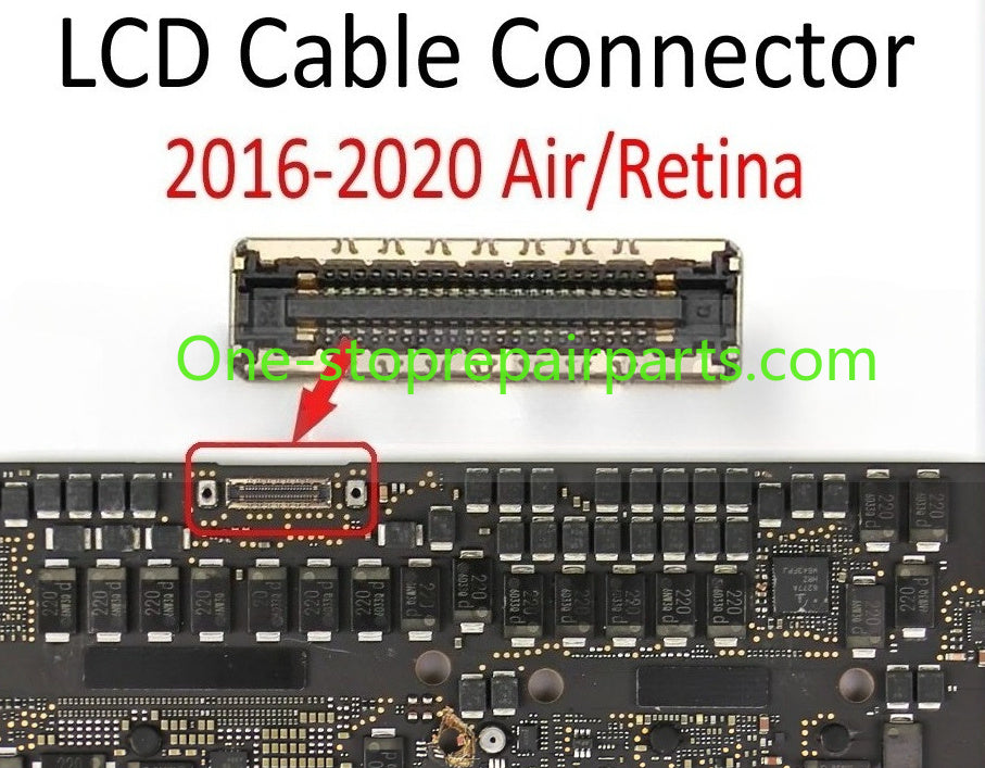 New LCD Cable Connector to Motherboard Repair for Macbook Pro/Air Retina A2141 A2251 A2179 A1932 A1989 A1990 A1706 A1707 A1708 Macbook repair parts