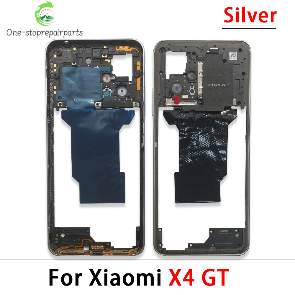 10Pcs, Middle Frame Housing For Xiaomi Poco X3 X4 GT X4 X5 M5s M4 Pro 4G 5G Middle Frame Holder Cover Frame Volume Key Parts  Xiaomi  Xiao mi phone repair parts
