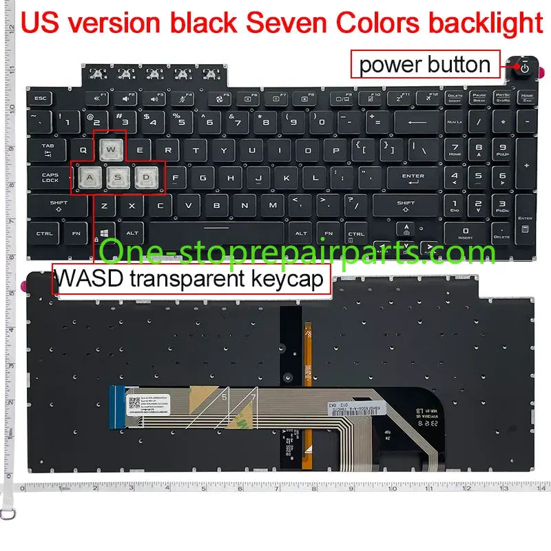 US Keyboard For ASUS TUF Gaming A15 FA506 FA506iu FA506iv Fa506ii TUF A17 FA706 Fa706ii FA706iu FX506 FX506L FX706 FX706H TUF706 ASUS laptop repair parts