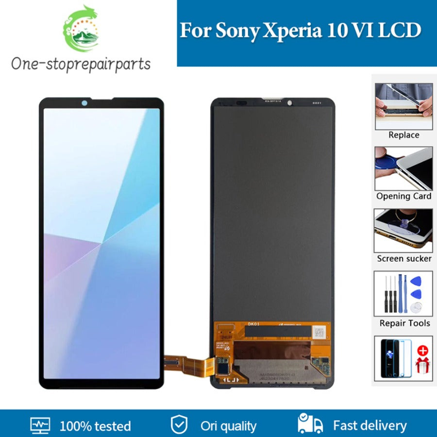 6.1' OLED For Sony Xperia 10 VI LCD Display Touch Screen Digitizer Assembly For Sony X10 VI LCD Replacement Repair Parts Sony phone repair parts