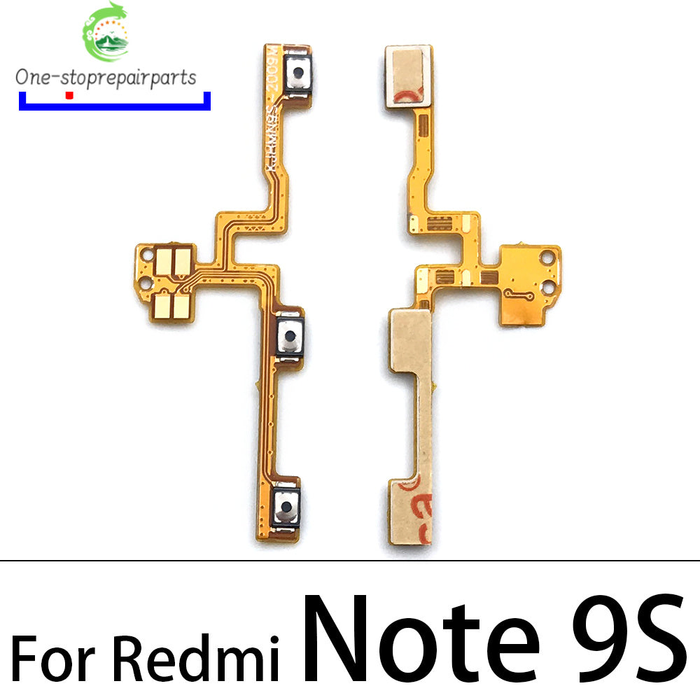 New Power Volume Side Key Button Flex Cable Ribbon For Xiaomi Redmi Note 9S 9 Pro Replacement Parts Xiaomi  Xiao mi phone repair parts