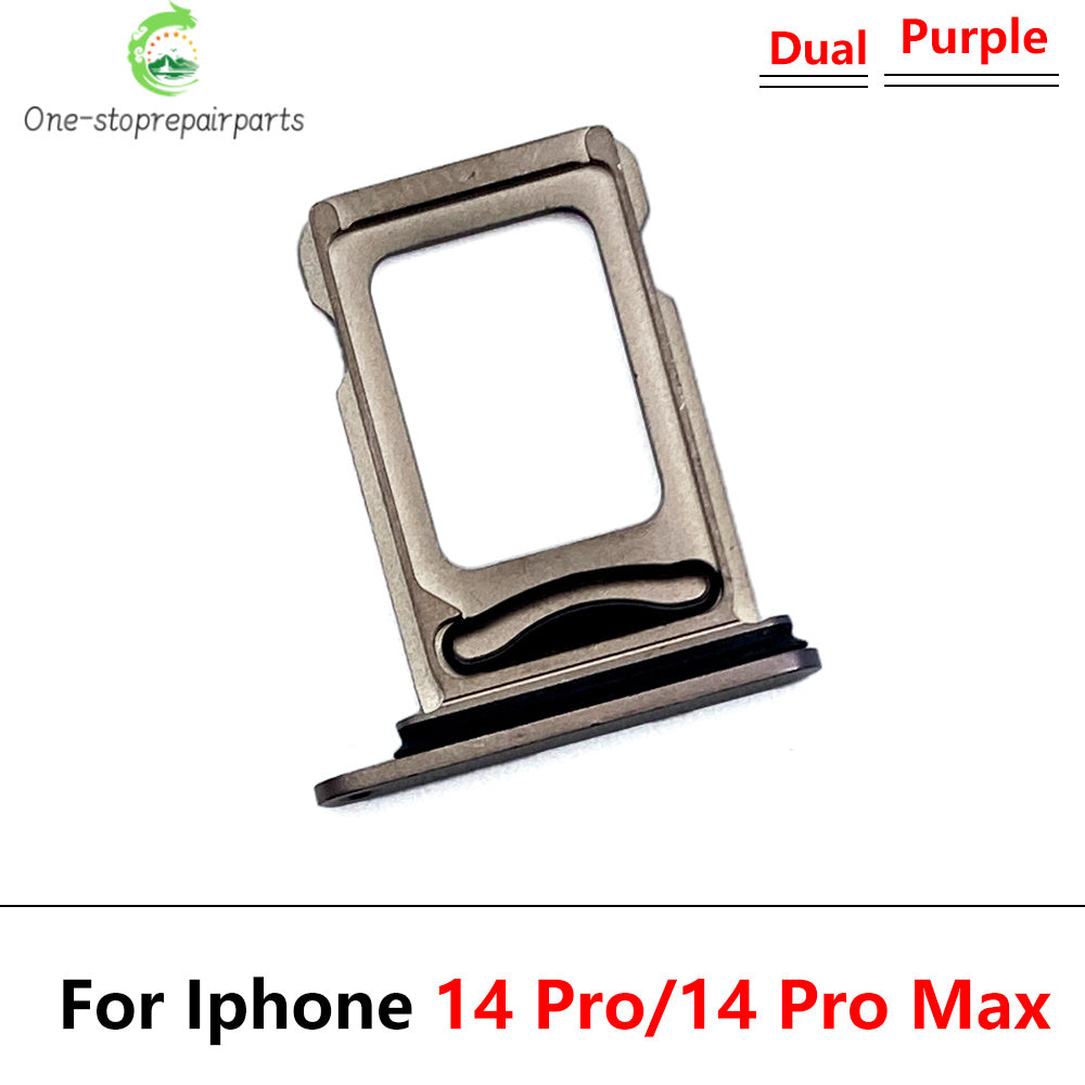 10Pcs/Lot, New Dual Sim Card slot tray Holder For iPhone 14 Pro 14Pro Max 14 Plus Repair Parts iPhone phone repair parts