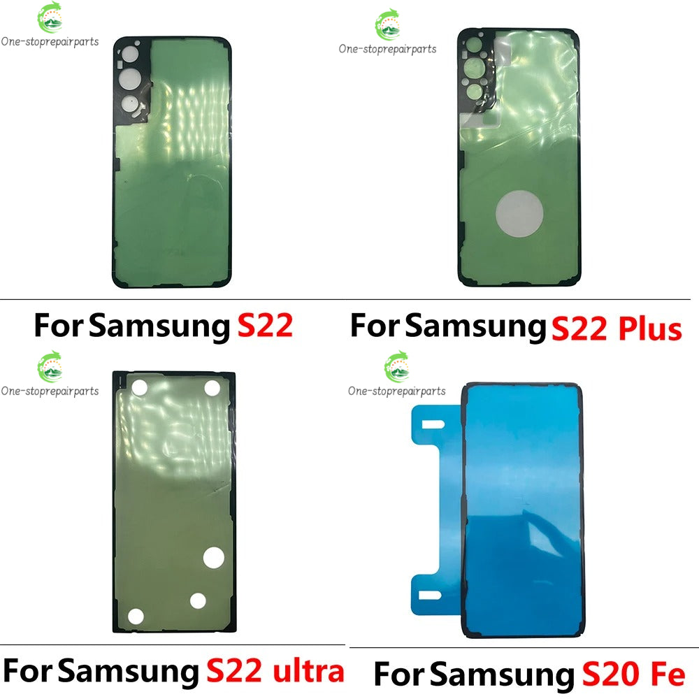 Back Battery Sticker Adhesive For Samsung S8 S9 S10 S20 S21 S22 Plus Ultra Fe Waterproof Back Cover Sticker Samsung phone repair parts
