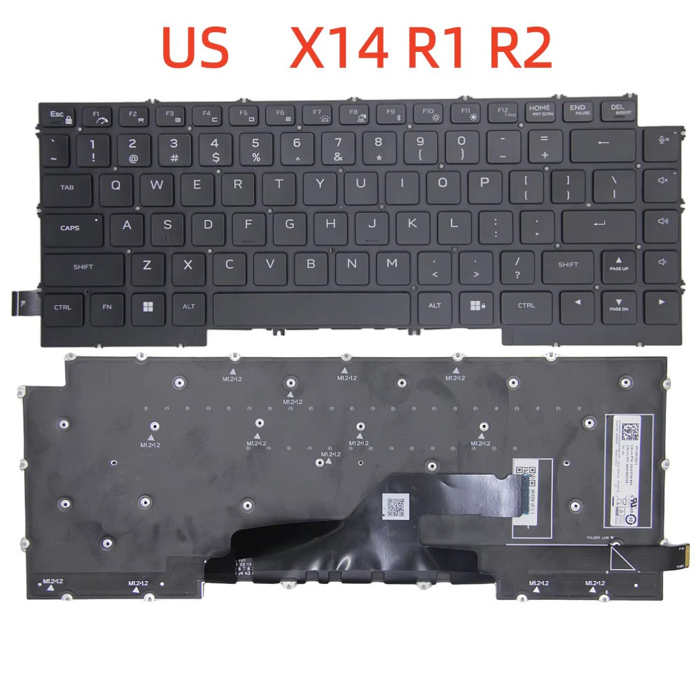 100%New US For Dell Alienware X14 R1 R2 P150G X15 R1 R2 Laptop Keyboard  Dell Laptop repair parts