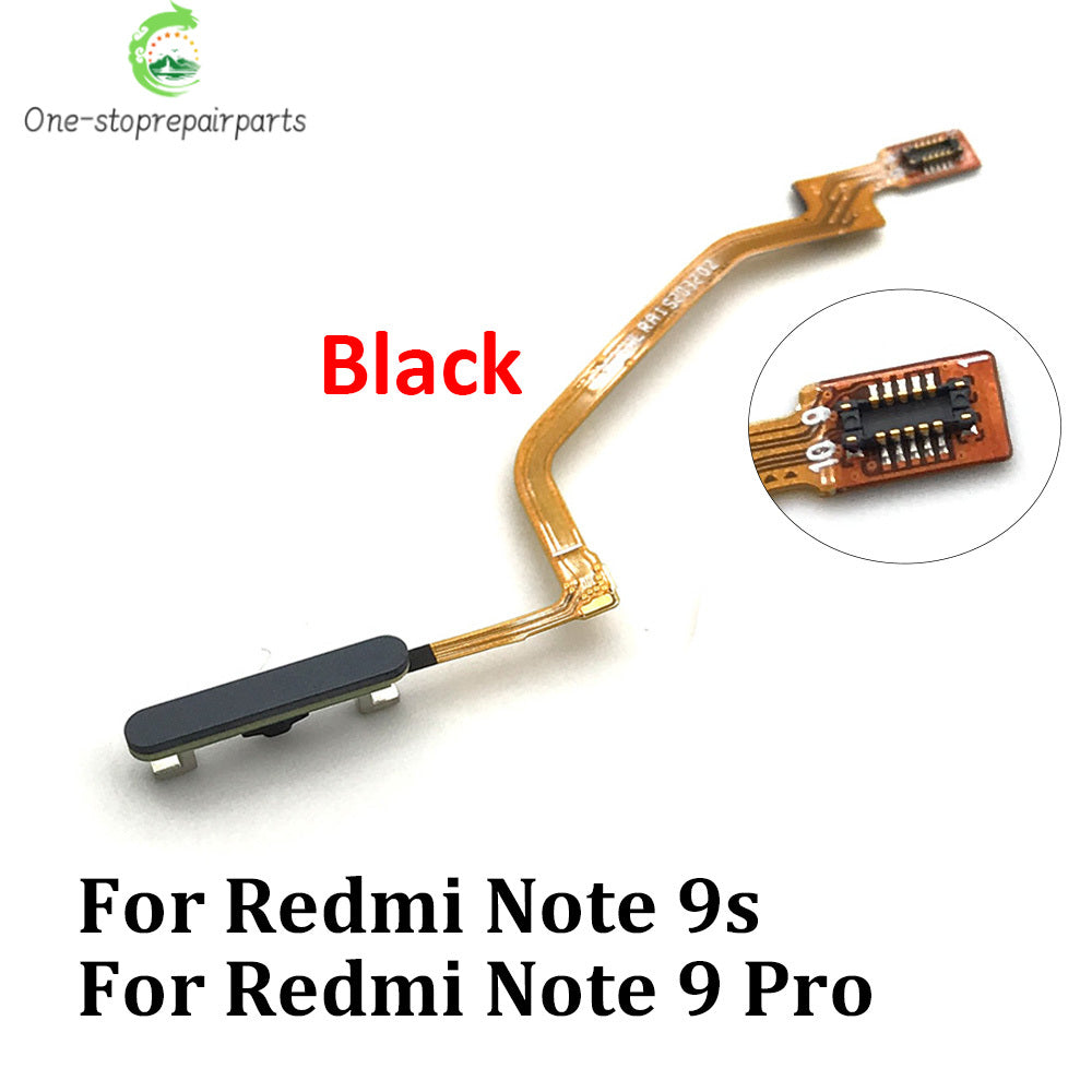 10Pcs, New For Xiaomi Redmi Note 8T 8 9s 9 Pro Home Button FingerPrint Touch ID Sensor Flex Cable Ribbon Replacement Parts  Xiaomi  Xiao mi phone repair parts
