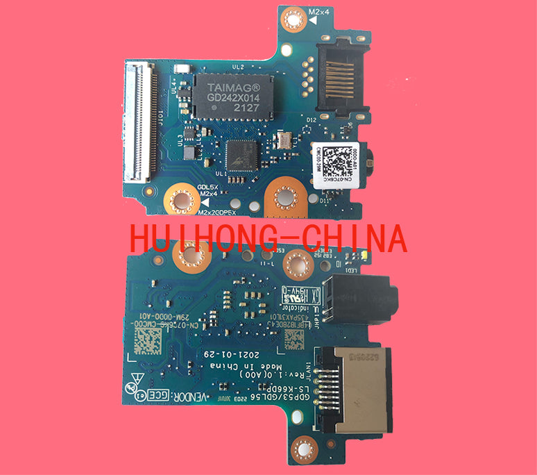 Dell G15 5510 5515 5511 5520 network port audio small board USB small board 091CKF 0F5X25 0PMY37 05N52P 07C6KC 0PXVKJ  LS-K668DAUGHTERBOARD
