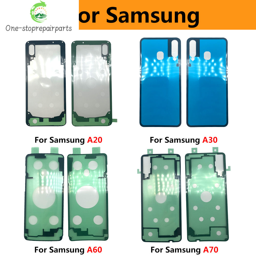 10Pcs， Back Battery Cover Door Sticker Adhesive Waterproof For Samsung A20 A30 A50 A70 A20s A21s A30s A31 A51 A71 A32 A52 A72 Samsung phone repair parts