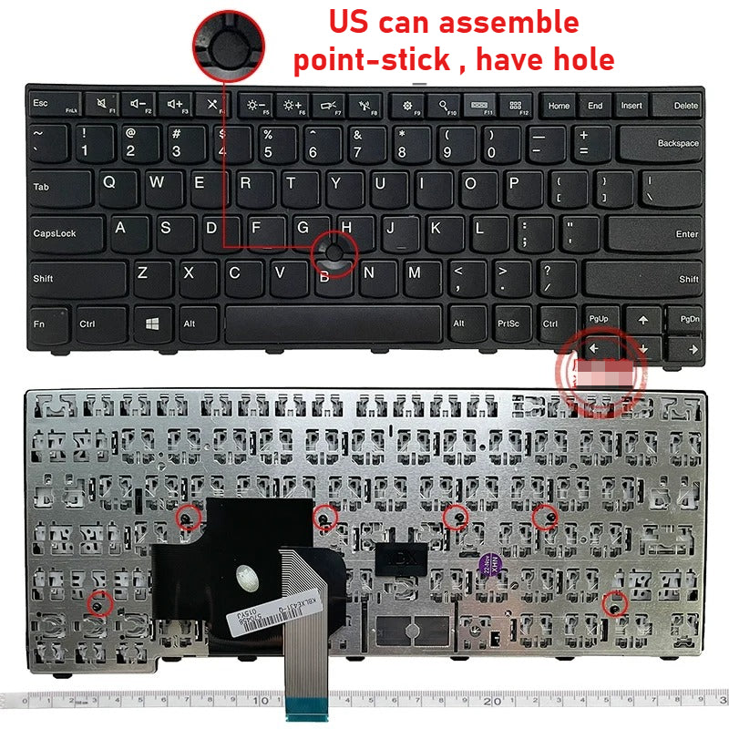Laptop keyboard for Lenovo Thinkpad T440/S T440P E431 T431S E440 L440 L470 T460 T440P T450S T450 L470 L460 L450 T431S T440/S keyboard Lenovo laptop repair parts