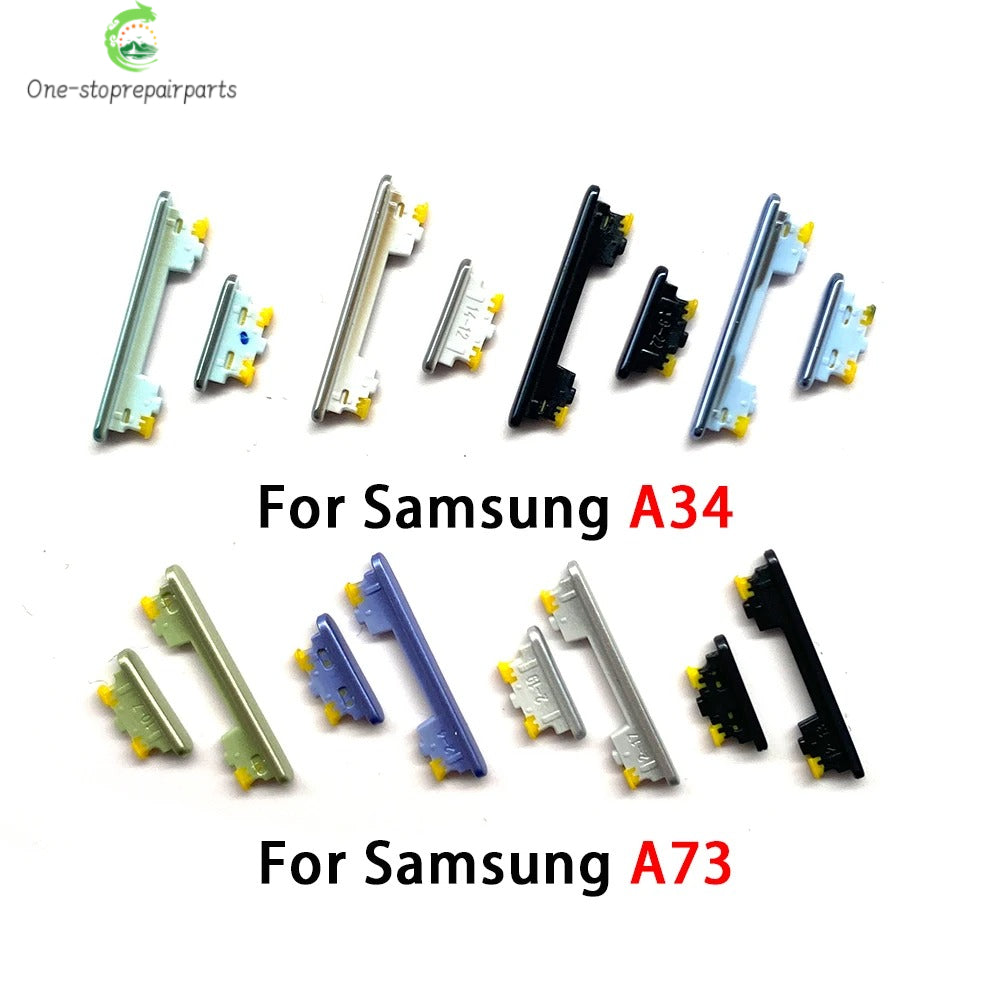 50Pcs,  New For Samsung A22 A32 A52 A72 A13 A23 A33 A53 A73 A14 A24 A34 A54 4G 5G Power Button Volume Side Button Key Samsung phone repair parts