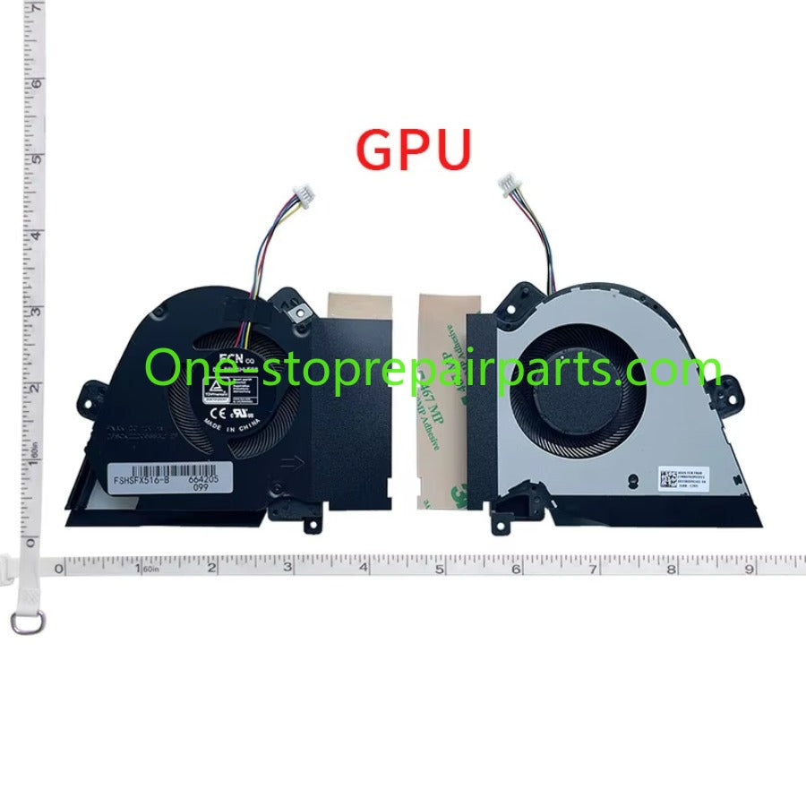 Laptop Cpu GPU Fan For ASUS TUF Dash F15 FX516 FX516P FX516PE FX516PR FX516PC FX516PM Air RTX3070 13NR0760P01011 13NR0760P02011 ASUS laptop repair parts