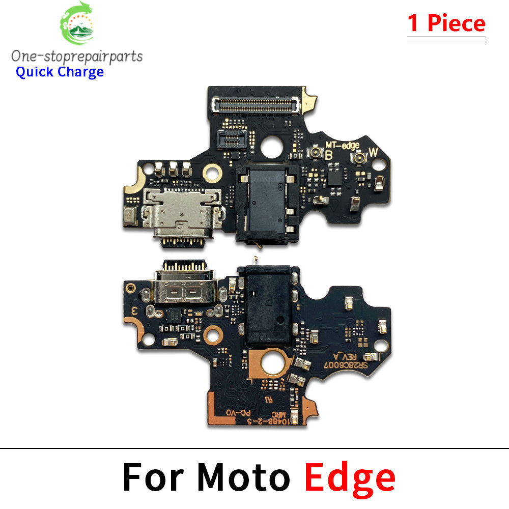10Pcs, USB Charge Port Dock Connector Charging Board Flex Cable For Moto Edge 20 Lite S 40 30 50 Neo Fusion Ultra Plus Pro 2021 Motorola phone repair parts