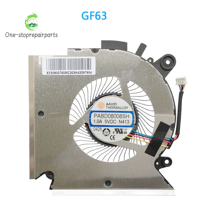 New Original LAPTOP CPU GPU Cooling Fan For MSI GF63 MS-16R1/MS-16R3/MS-16R5 GF65 WF65  MSI laptop repair parts