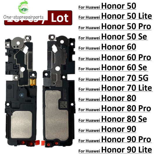 10Pcs, Loudspeaker bottom Loud Speaker Sound Buzzer Ringer Flex Cable For Huawei Honor 50 60 70 80 90 Pro Lite Se 5G Huawei phone repair parts