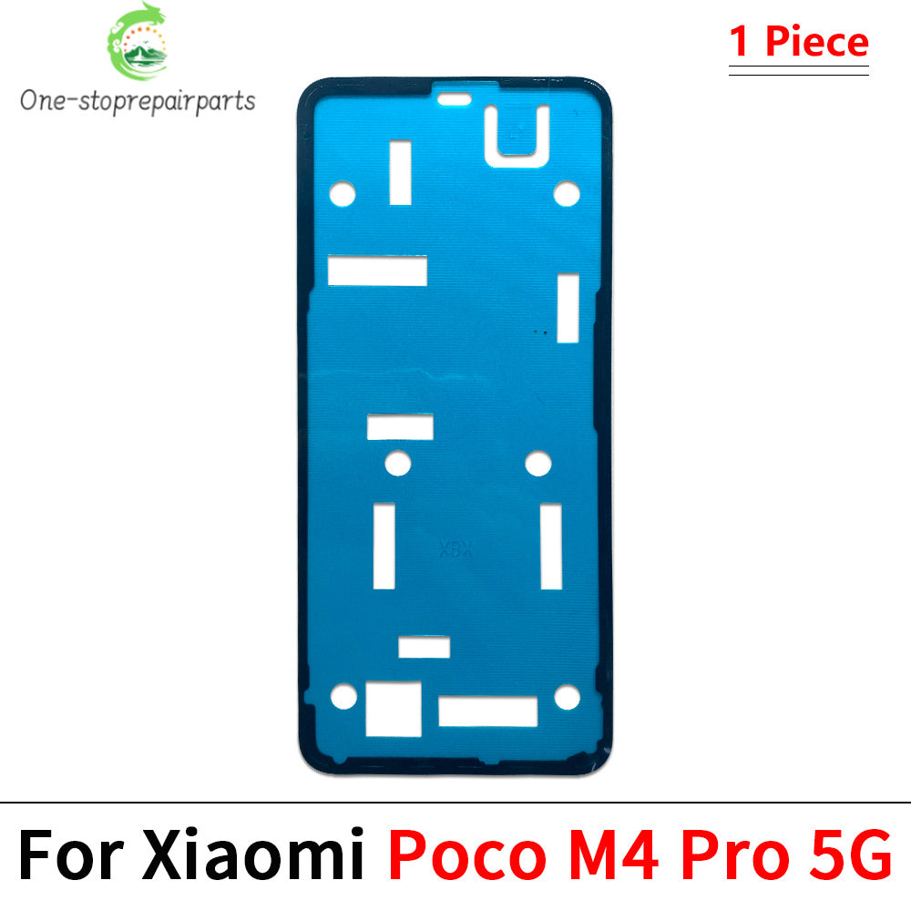 10Pcs/Lot, Back Battery Cover Door sticker Adhesive glue tape For XIaomi Poco F3 F4 F5 M4 X3 X4 X5 X6 Pro GT 4G 5G  Xiaomi  Xiao mi phone repair parts
