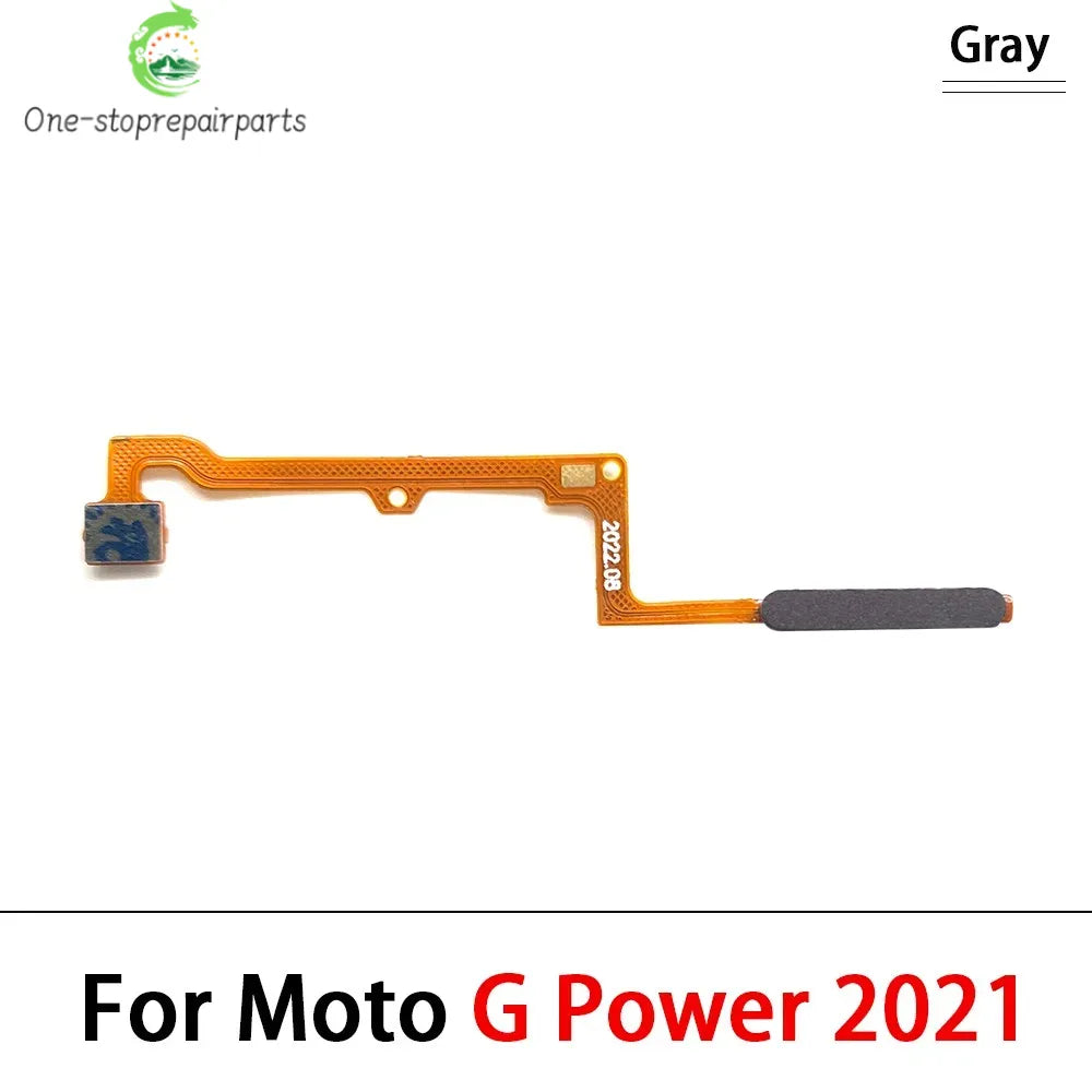 10Pcs, New For Motorola Moto G 5G Plus G Power 2021 Home Button FingerPrint Touch ID Sensor Flex Cable Replacement Parts Motorola phone repair parts