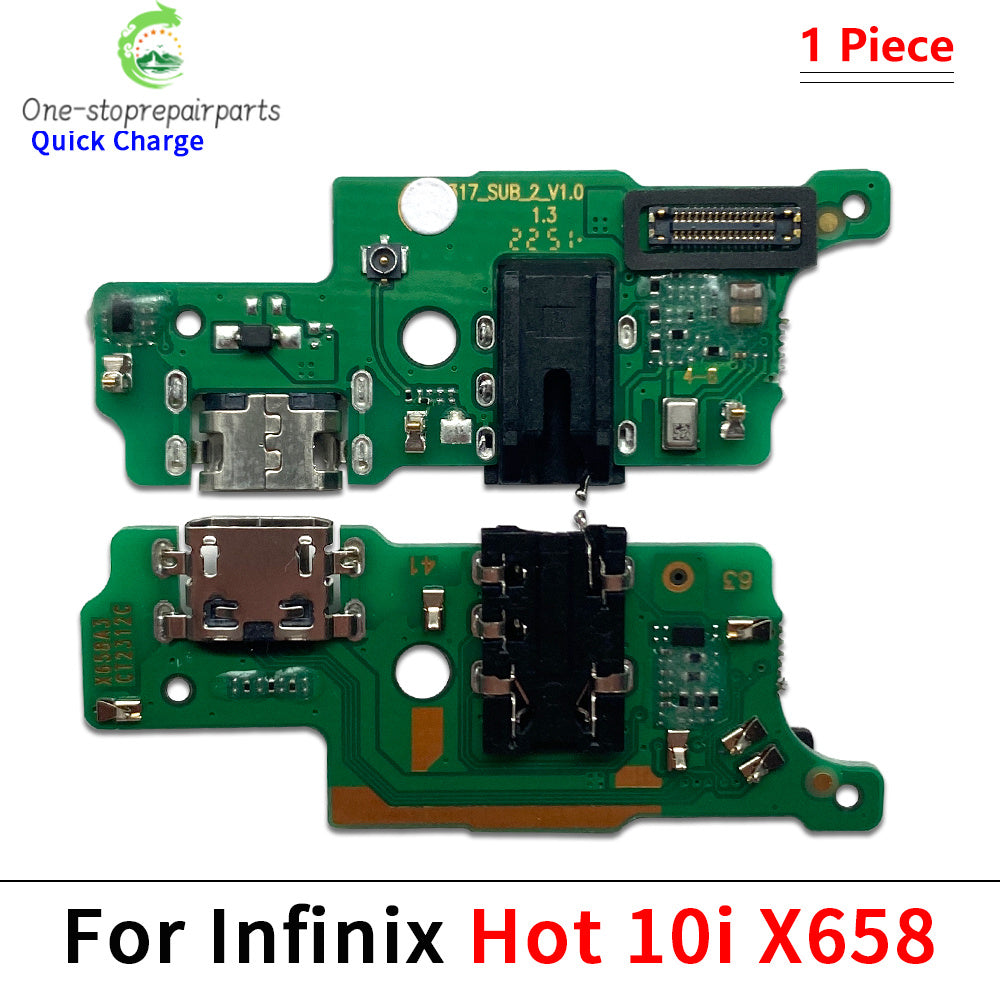 USB Charge Port Dock Connector Charging Board Flex Cable For infinix Hot 9 10 10i 10s 10T 11 11s 12 20 20i 30i 30 40 Play Pro 5G  infinix phone repair parts