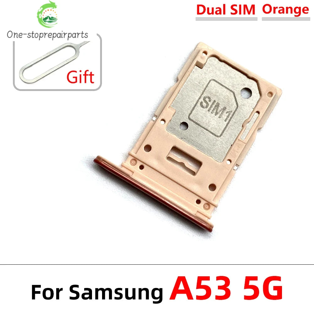 New For Samsung A23 A33 A53 A73 5G SIM Card Tray Slot Holder Replacement Parts Samsung phone repair parts