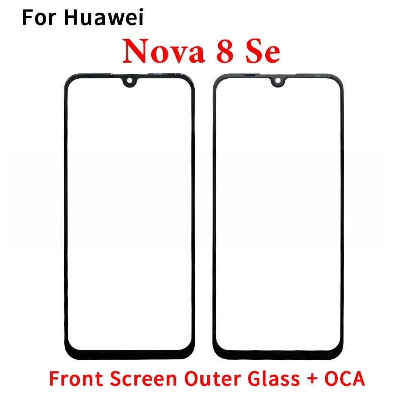 New Front Screen Outer Glass With OCA For Huawei Nova 8 8i 9 Pro Se Y60 Y61 Y71 Y72 Y90 Y91 Y70 Plus Huawei phone repair parts
