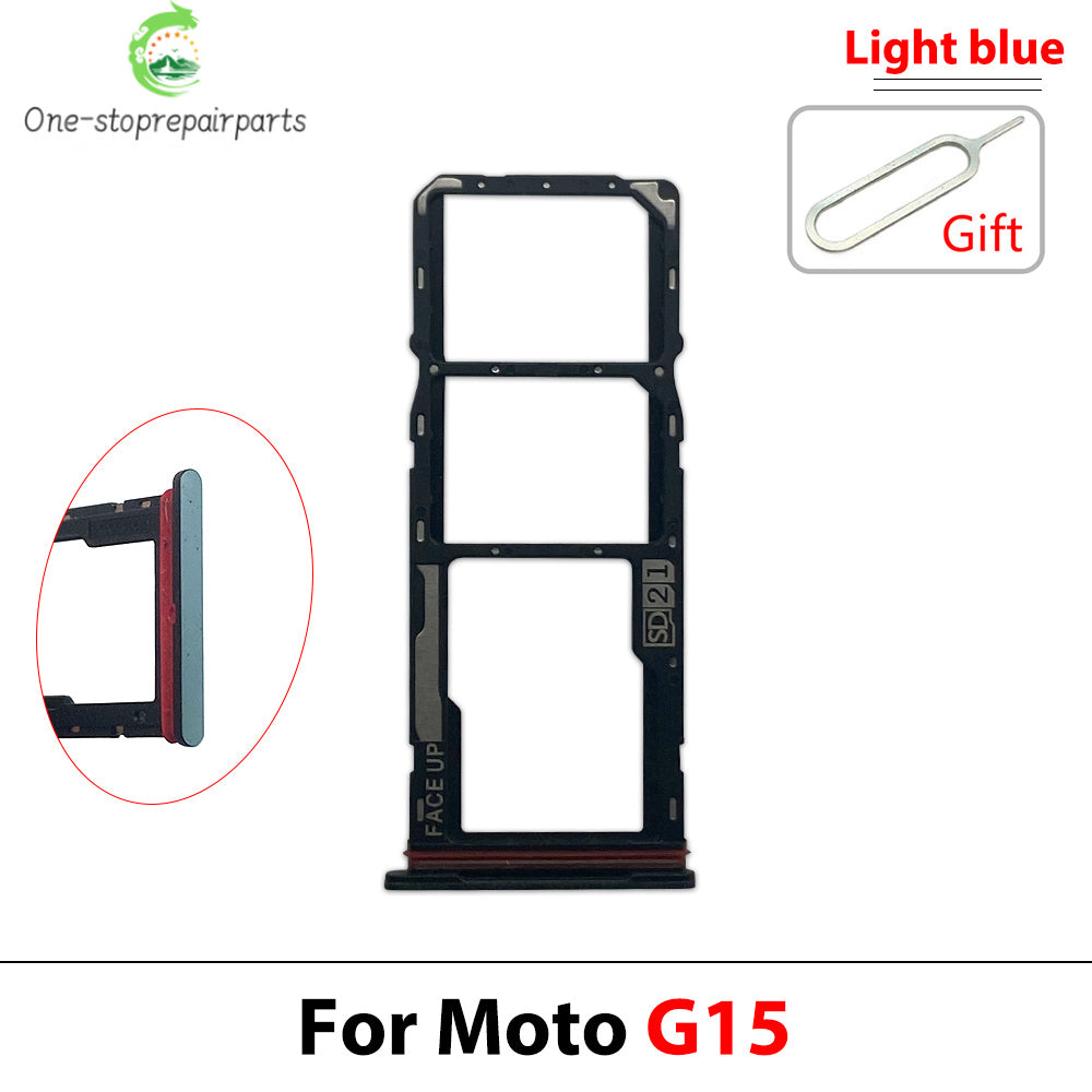 New For Motorola Moto G05 G15 G25 G75 G85 G56 G96 SIM Card Tray Slot Holder Adapter Accessories Motorola phone repair parts