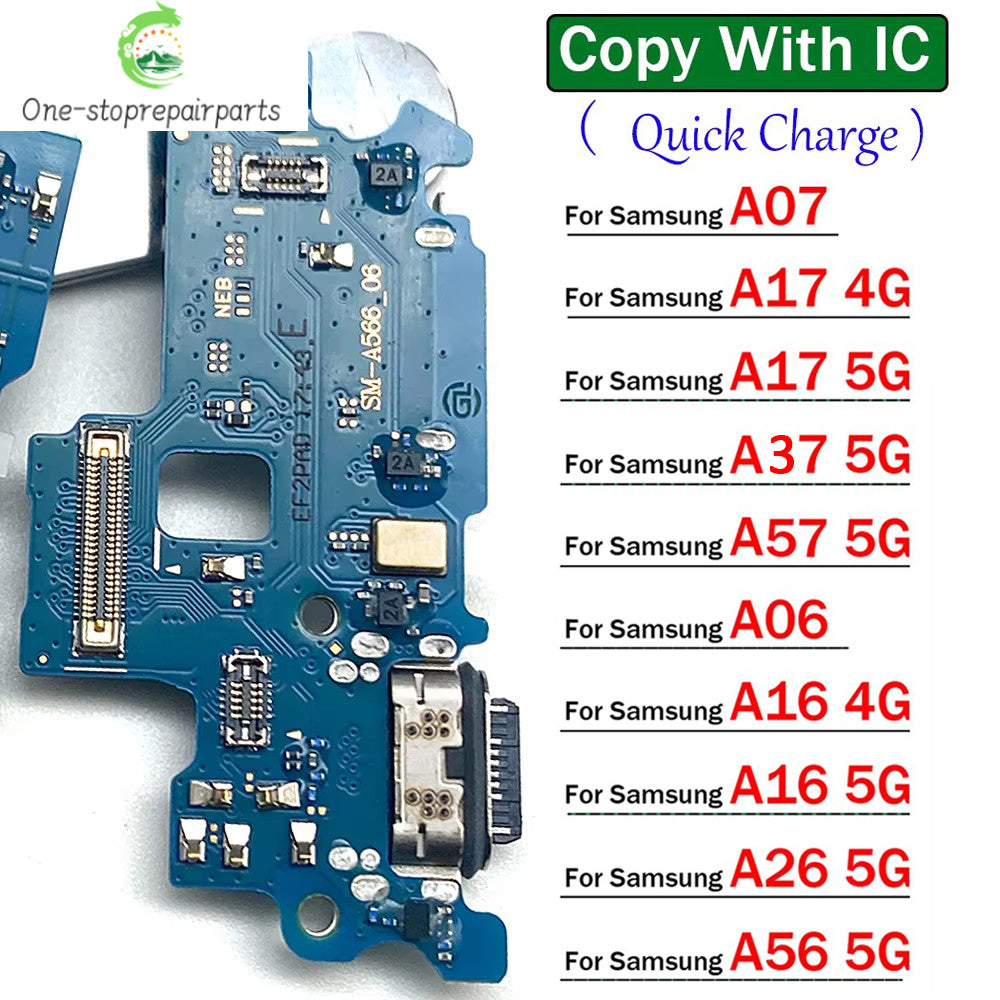 New For Samsung A06 A16 A26 A56 A07 A17 A37 A57 4G 5G Dock Connector Micro USB Charger Charging Port Flex Cable Microphone Board Samsung phone repair parts