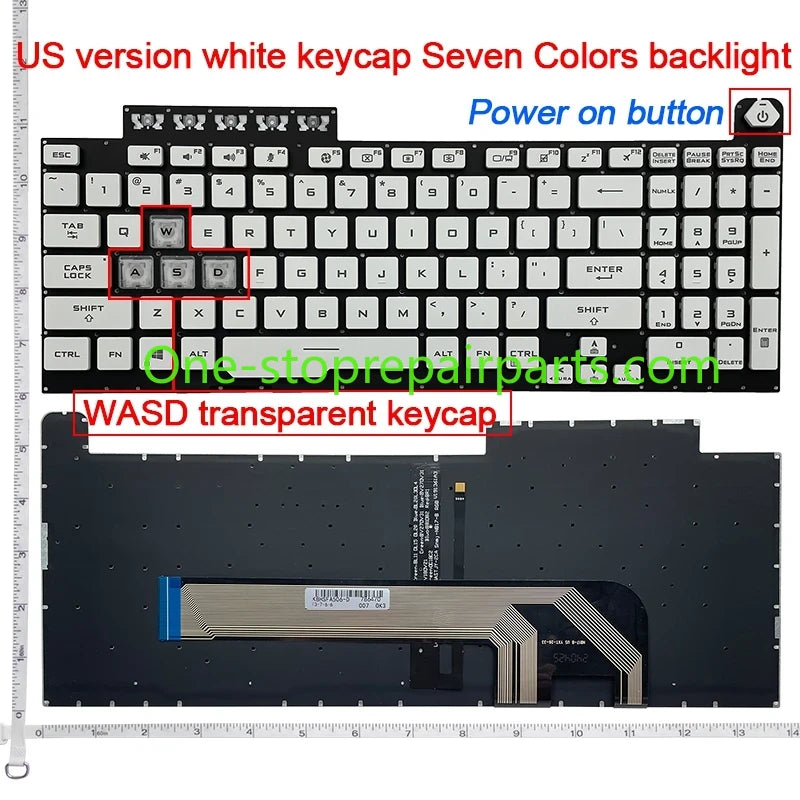 US Keyboard For ASUS TUF Gaming A15 FA506 FA506iu FA506iv Fa506ii TUF A17 FA706 Fa706ii FA706iu FX506 FX506L FX706 FX706H TUF706 ASUS laptop repair parts