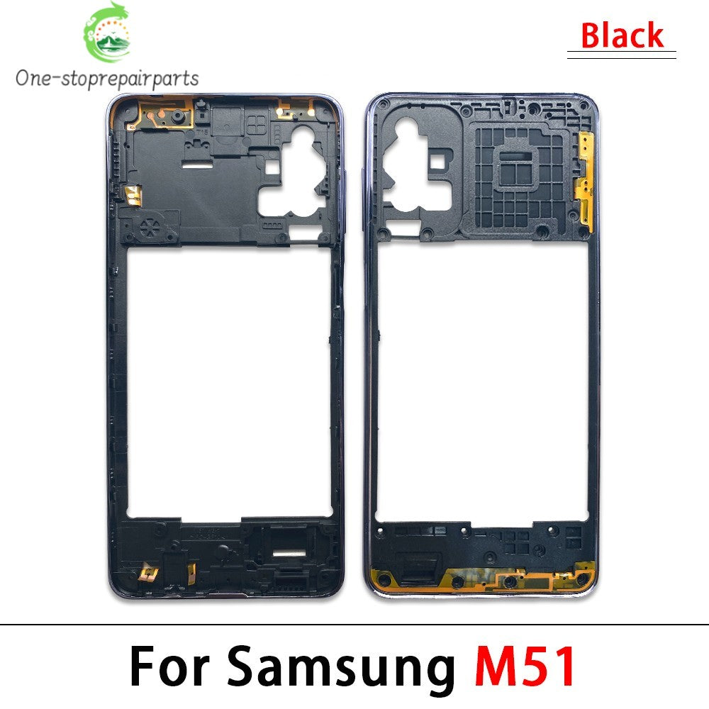 New Middle Frame For Samsung M23 M52 M53 M51 M54 M62 M35 5G M526B M536B M625F Door Housing Bezel Repair Parts Samsung phone repair parts
