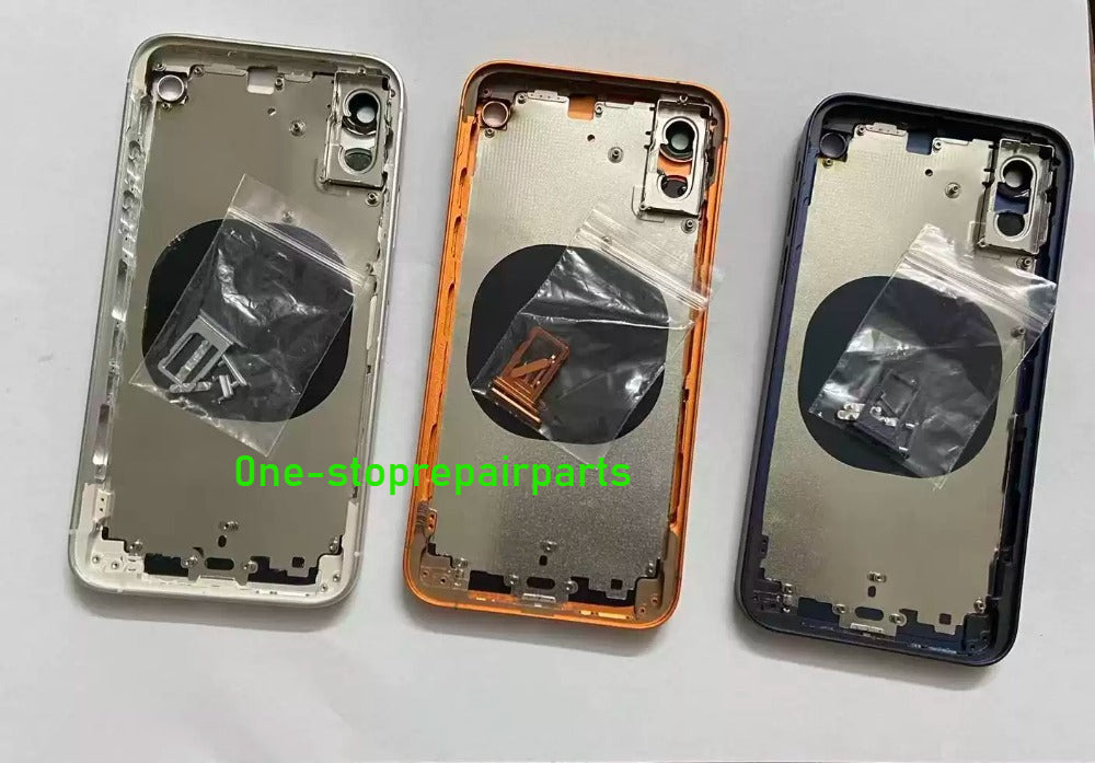 DIY Convertor Housing Back Cover Assembly Compatible For iPhone X XR XS MAX 11 11PRO 12 12PRO 13 Pro 14Pro 15Pro 15 Pro Max To 17 18 17Pro 18Pro Max Backshell Replacement Refitted Chassis Pre-Installed Modified Middle Frame iPhone phone repair parts