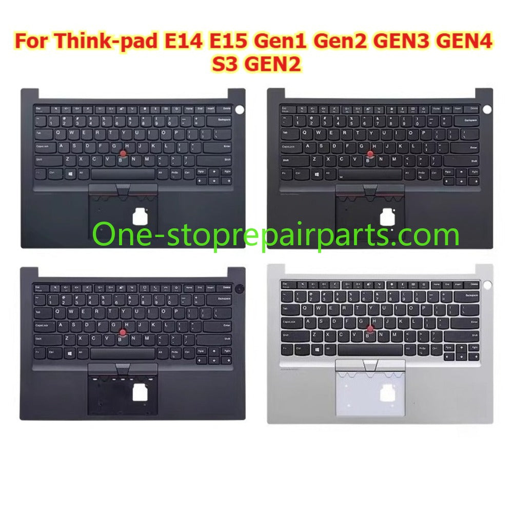 Upper case kyboard for Thinkpad Ryzen E14 E15 Gen1 Gen2 GEN3 GEN4 S3 GEN2 C shell top case palmrest assembly