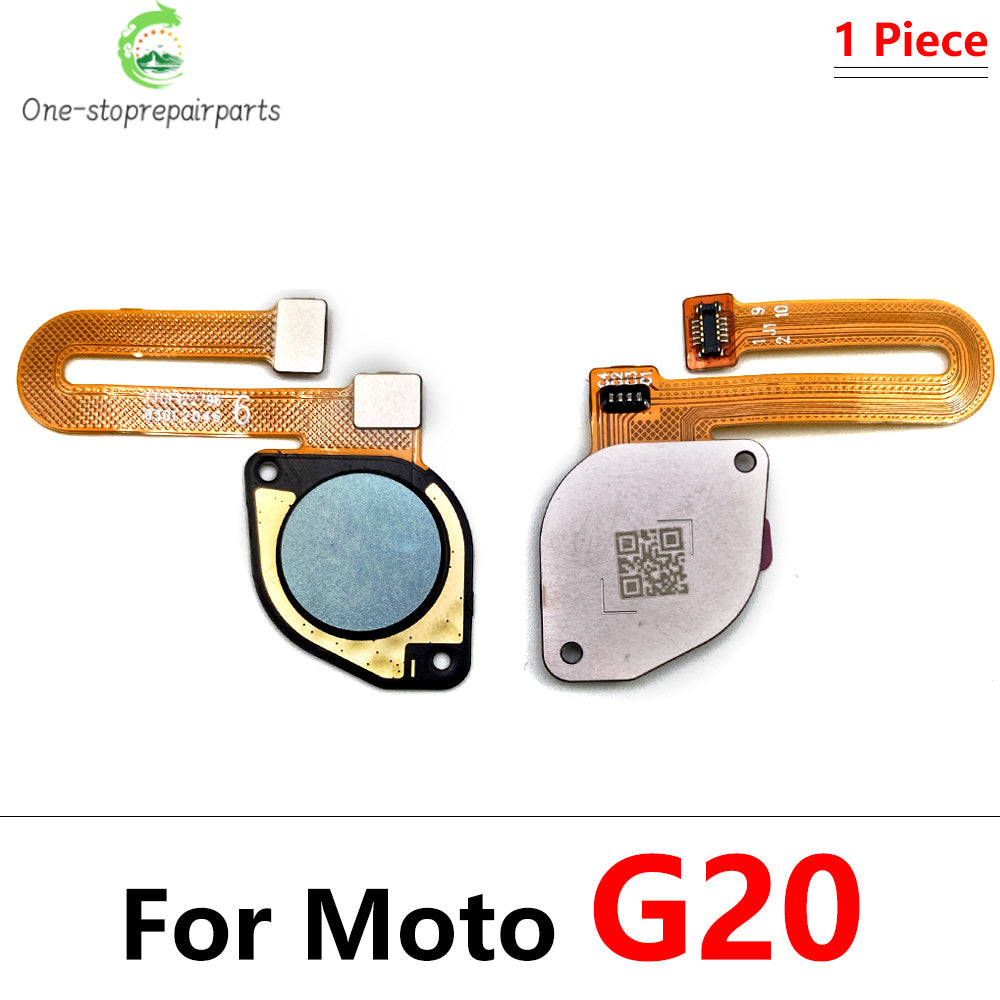 10Pcs/Lot,  Fingerprint Sensor Home Return Key Menu Button Flex Cable For Moto G10 G20 G30 G50 G60 G60s Motorola phone repair parts