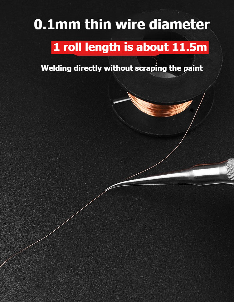 Circuit board motherboard Jumper wire non-abrasive paint-free wiring insulated wire enameled copper wire repair wiring welding connection copper wire 0.1mm Repair Tools