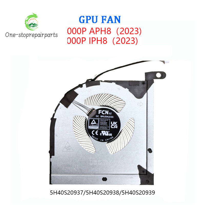 New Original Laptop CPU GPU Cooling Fan FOR Lneovo Legion R7000P R7000 ARH8 Y7000P IRH8 2023 5H40S20937 Lenovo laptop repair parts