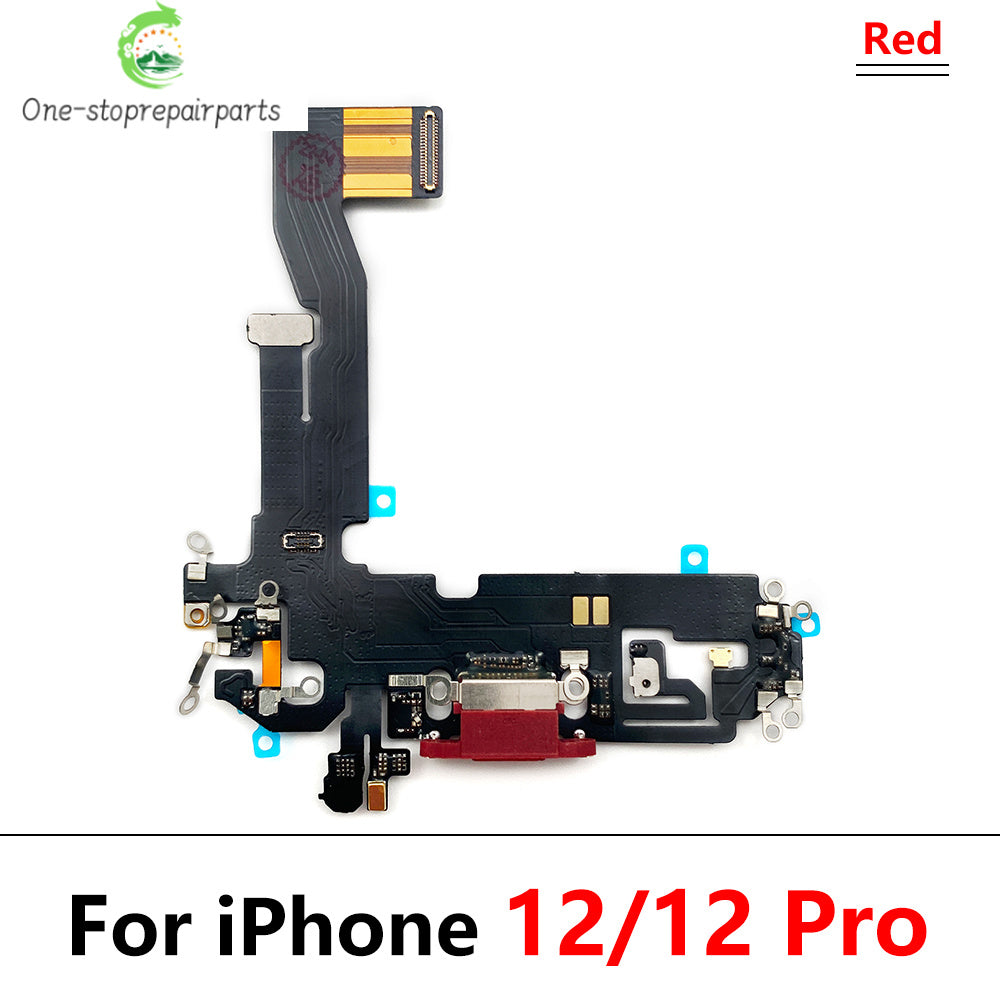 New USB Charging Port Charger Board Flex Cable For iPhone 12 Pro 12Pro Max Mini Dock Connector With Microphone iPhone phone repair parts