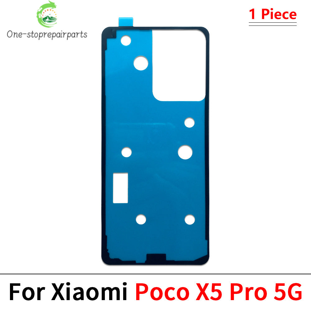 10Pcs/Lot, Back Battery Cover Door sticker Adhesive glue tape For XIaomi Poco F3 F4 F5 M4 X3 X4 X5 X6 Pro GT 4G 5G  Xiaomi  Xiao mi phone repair parts