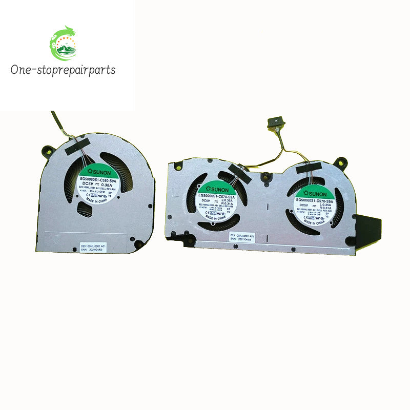 NEW ORIGINAL LAPTOP CPU GPU COOLING FAN For DELL Inspiron 7610 05CXK8 0H1YC7 Dell laptop repair parts
