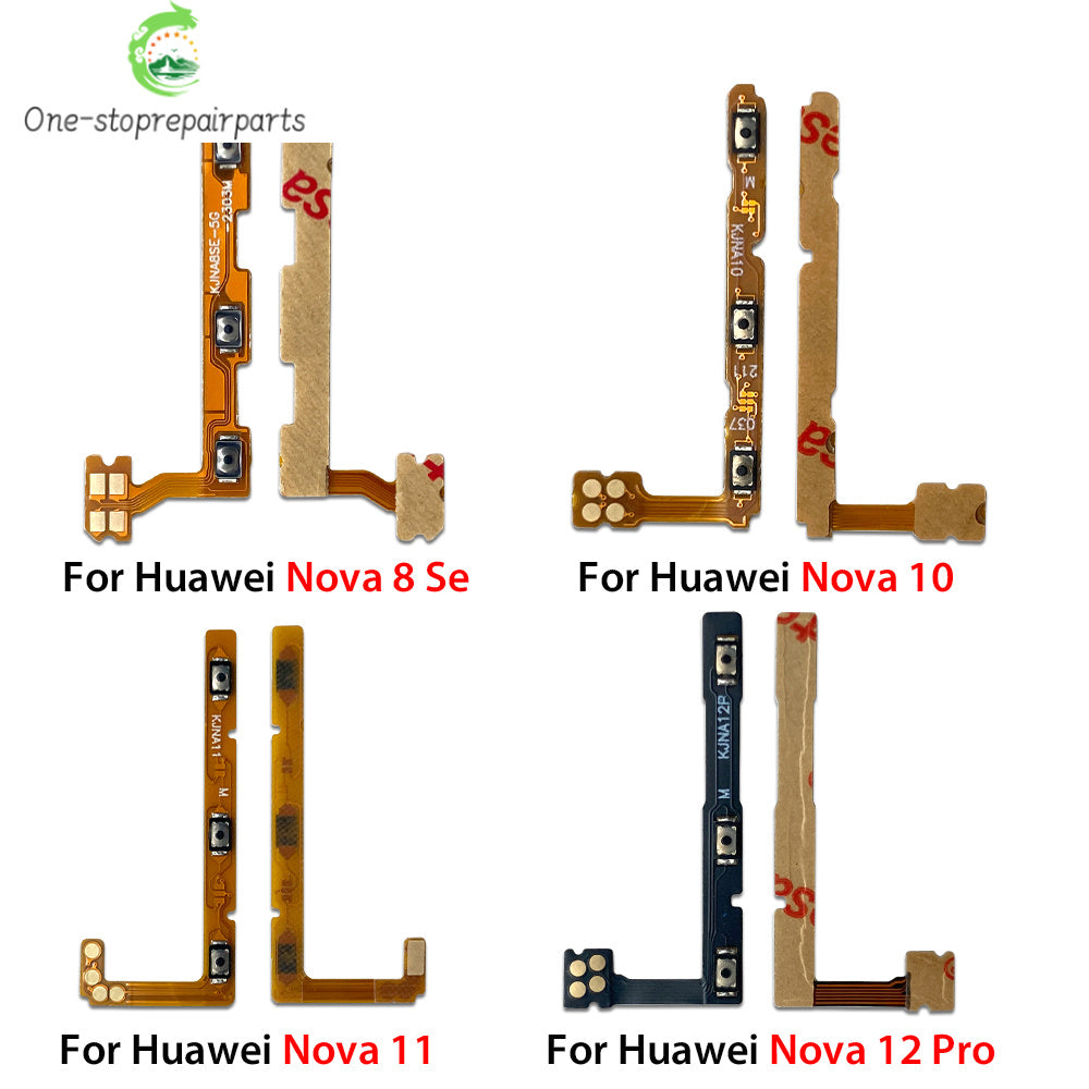 Power On Off Volume Side Button Key Flex Cable For Huawei Nova 8 8i 9 10 11 11i 12 12i Pro Se Y61 Y91 Huawei phone repair parts