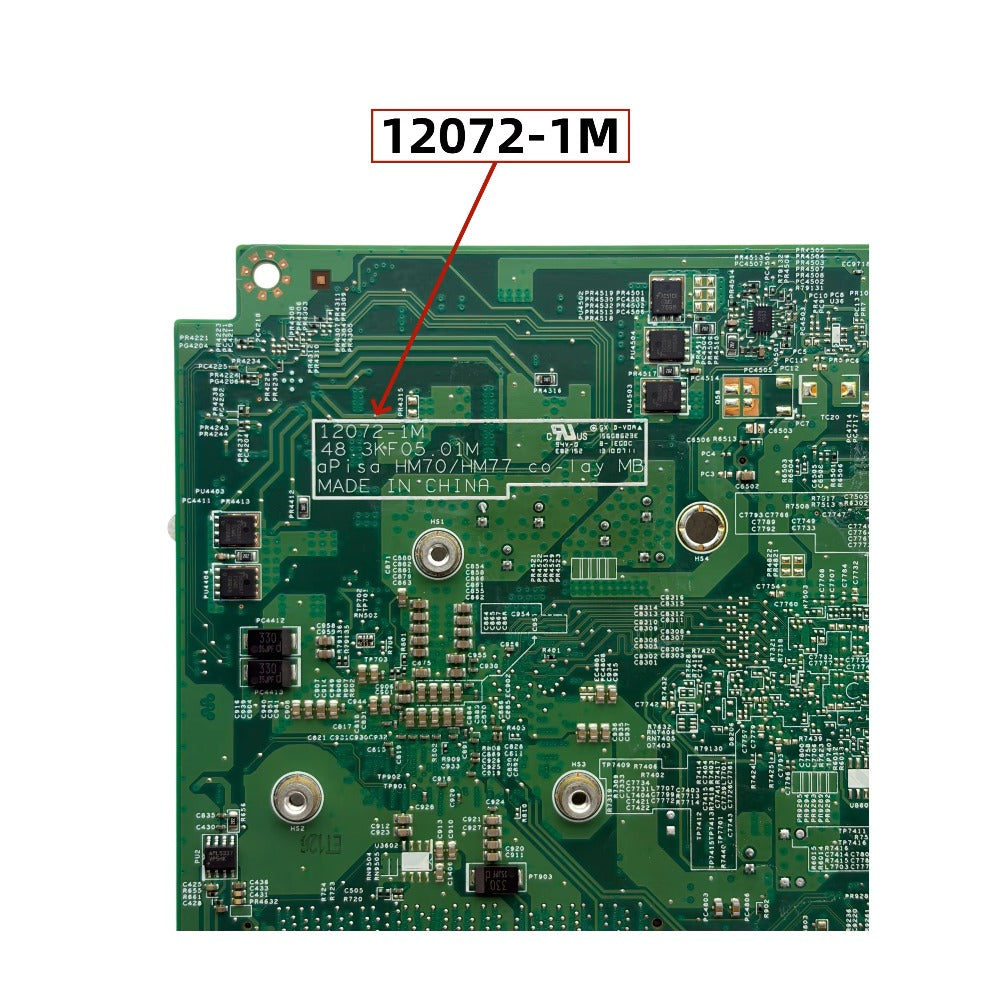 For Acer Aspire Z3-605 AZ3-605 Motherboard With i3-3227U CPU UMA DDR3 12072-1M DB.SPB11.001 Acer laptop repair parts
